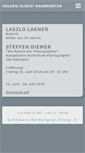 Mobile Screenshot of galerie-baumgarten.de