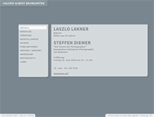 Tablet Screenshot of galerie-baumgarten.de